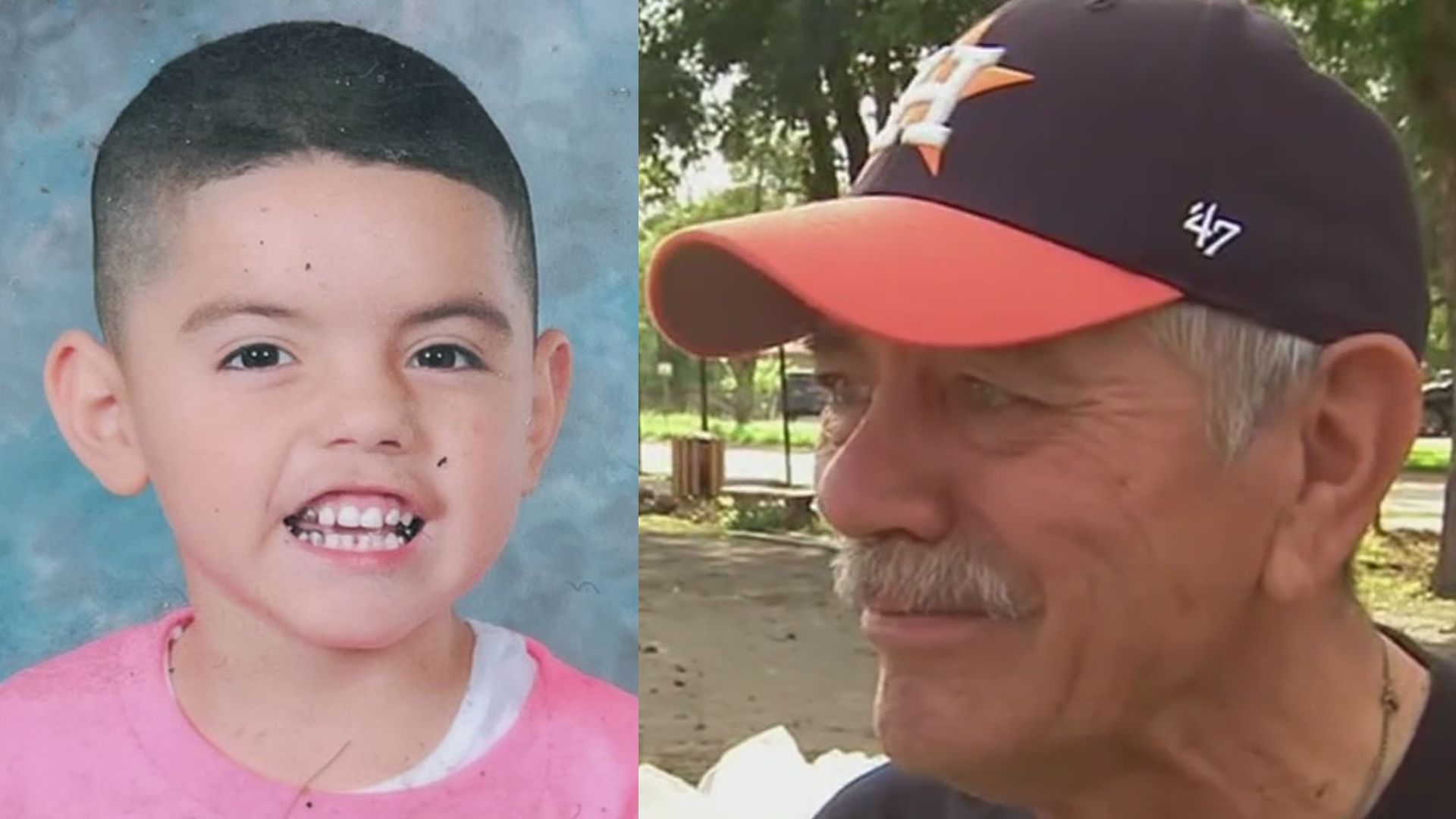 Abuelo recorre las escuelas imaginándose a su nieto con vida, quien