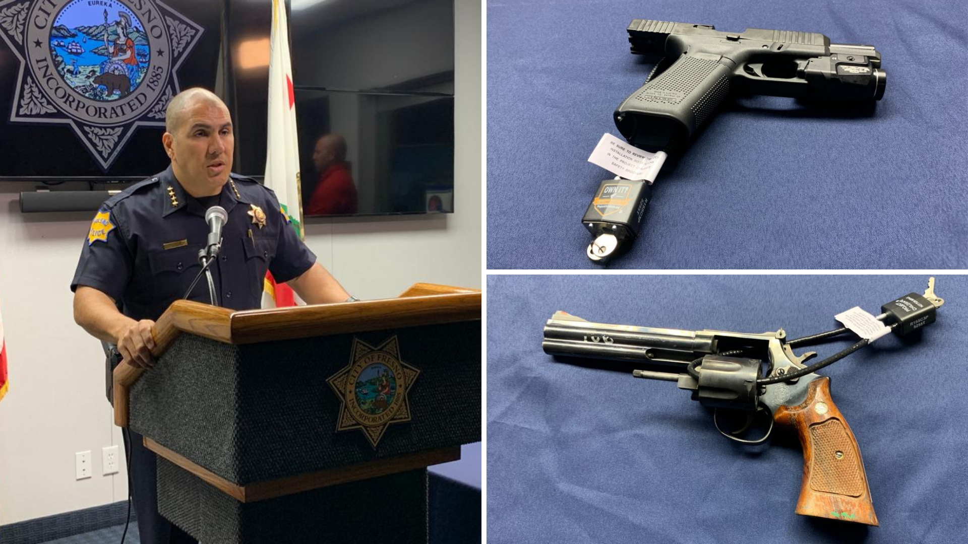 Policía de Fresno ofrece hasta 20,000 candados para armas de fuego y prevenir así accidentes de menores de edad | Univision 21 Fresno KFTV - Vimarsana News