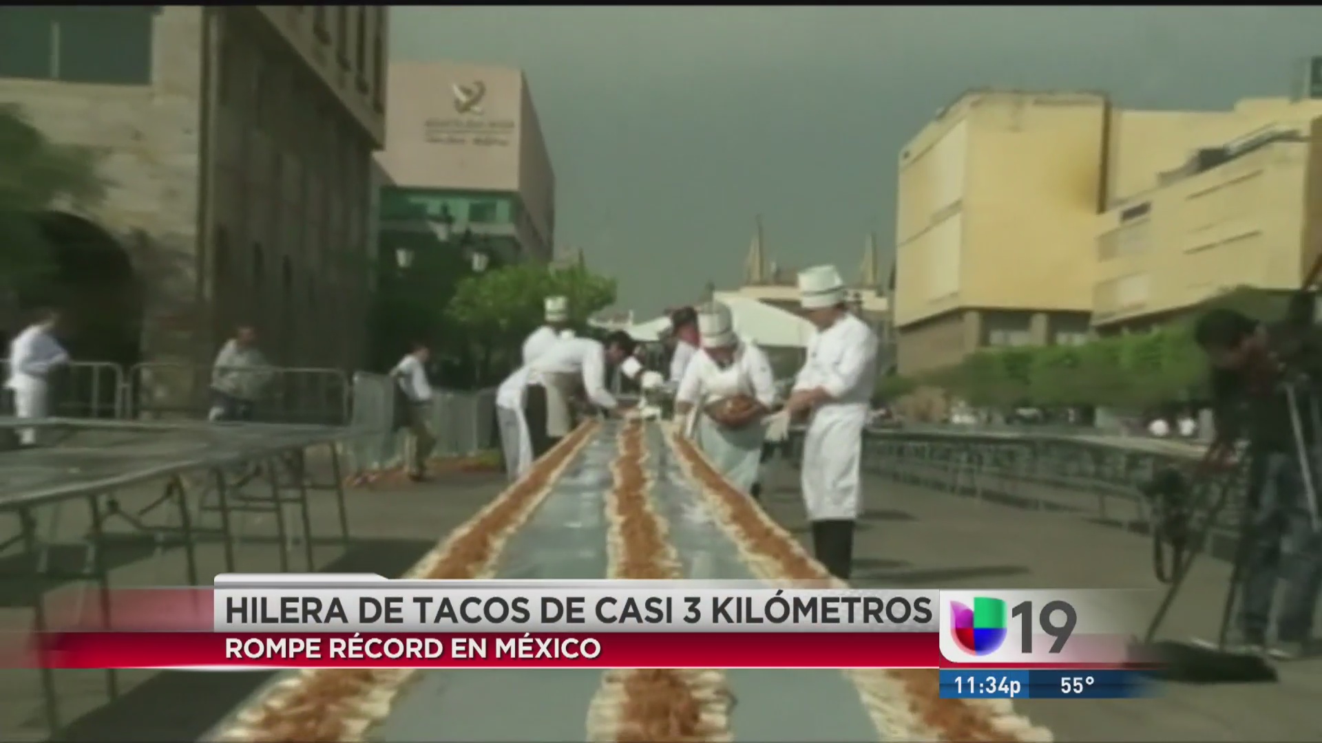 Sólo en México existen 3 kilómetros de tacos Video Univision 19