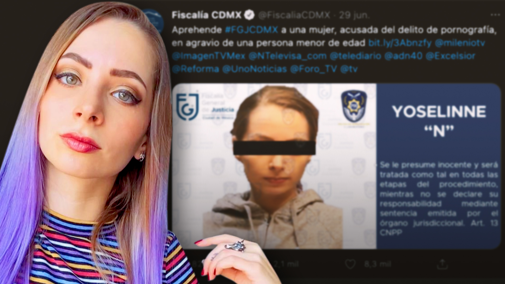 Yoseline Hoffman 'YosStop', hermana de Ginny Hoffman, es vinculada a proceso por pornografía infantil | Famosos - Vimarsana News